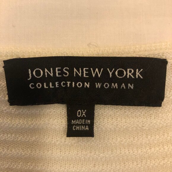 🕊️ Jones New York Collection Woman Open Knit Cardigan – 0X - Picture 9 of 11